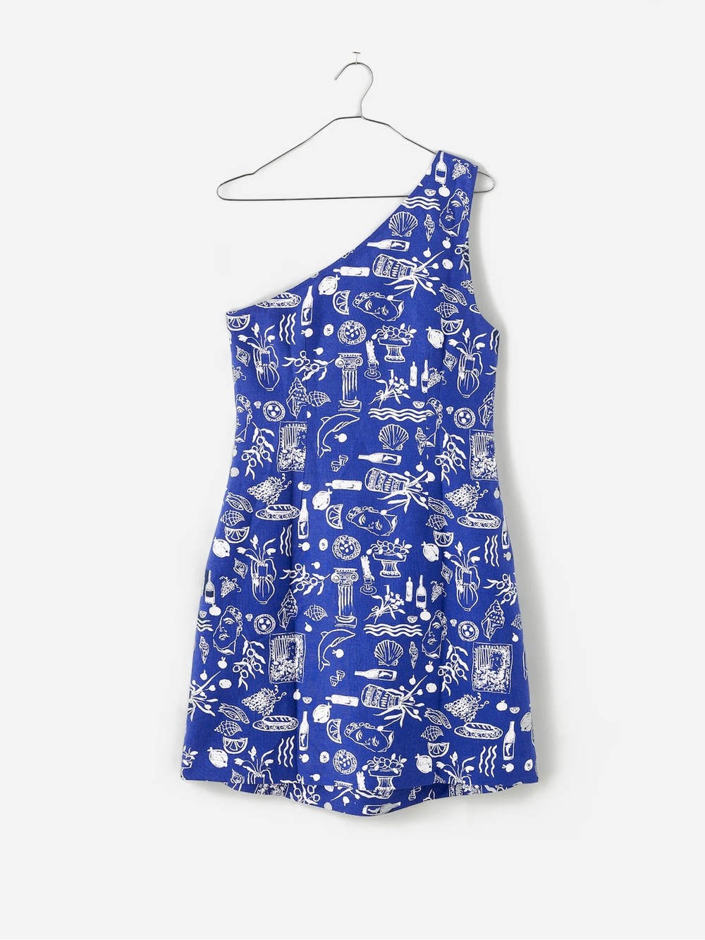 NWT Lisa Says Gah x Madewell One-Shoulder Printed Dress